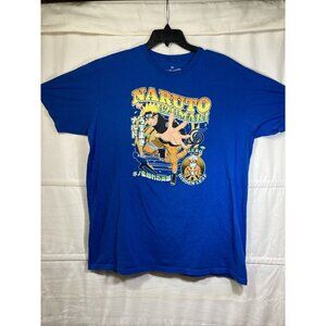 VTG Y2K Ripple Junction Naruto Uzumaki Hero Of The Hidden Leaf Mens T-Shirt XXL